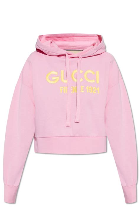 gucci hoodie red|gucci cropped sweatshirt hoodie.